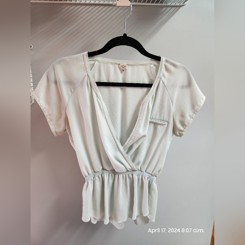 Small Wilfred peplum blouse ARITZIA